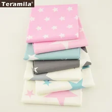 Teramila, хлопок, ткань, 7 шт./лот, 40 см x 50 см, дизайн со звездами, набор, сделай сам, скрапбукинг, швейная стеганая ткань, Tela Algodon