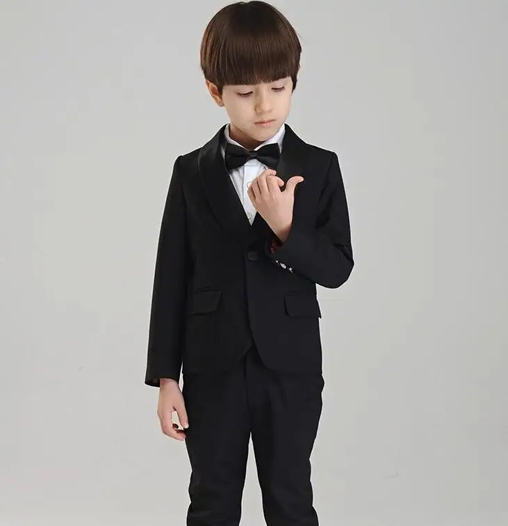 

Kids White Tuxedo Custom Made Smoking Casamento Evening Tuxedo Suit Boy clothing (Coat+Pants+Tie) 4 Pieces B45F80