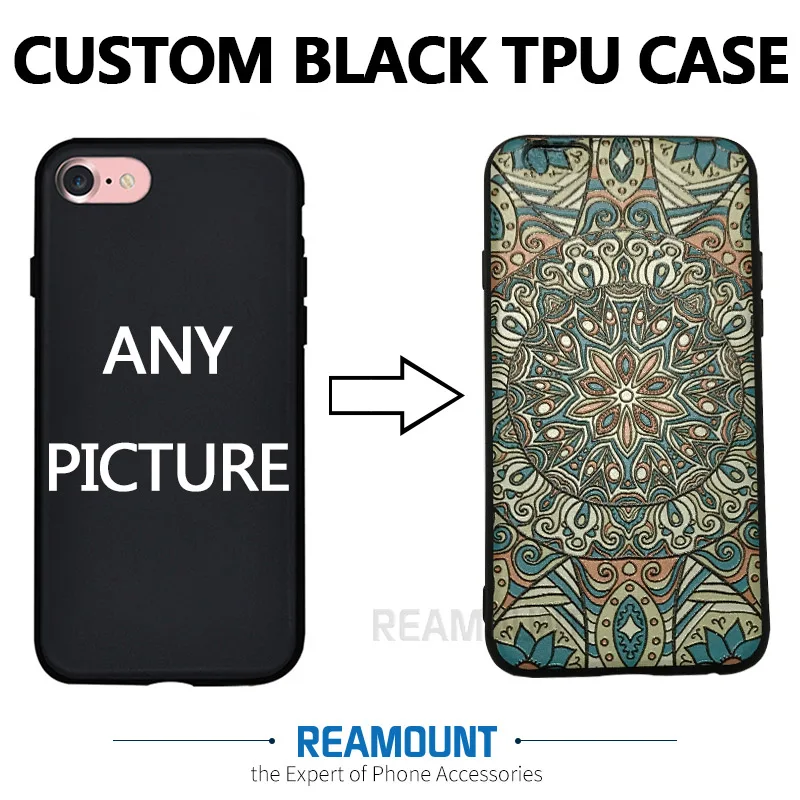 100 pcs 3D Relief UV Printing Soft TPU Case DIY Custom Colorful Case for Samsung s8 S8 P lus ...