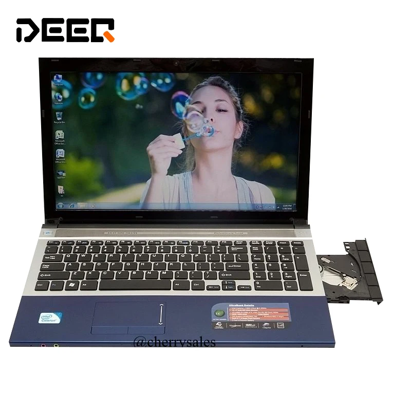 15.DEEQ 6 дюймов игровой ноутбук компьютер Wtih DVD 8 ГБ DDR3 500 Гб HDD intel i7 CPU WIFI веб-камера HDMI