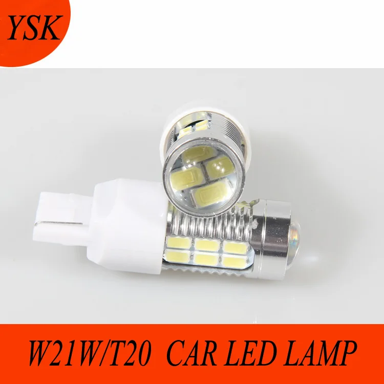 

T20 Single refuse silk 7440 W21W 22SMD 5630LED Tower-Wedge Retrofit Lights Reversing truck led Lamps