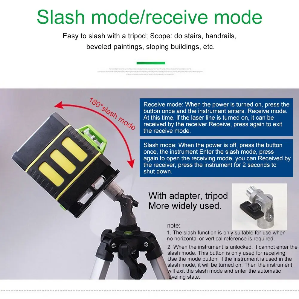 3D Green Laser Level with Free Lifting Platform 12 Line MW-94D Vertical and Horizontal Laser Level Self-leveling Cross Line 3D Green Laser Level with Free Lifting Platform 12 Line MW-94D Vertical and Horizontal Laser Level Self-leveling Cross Line