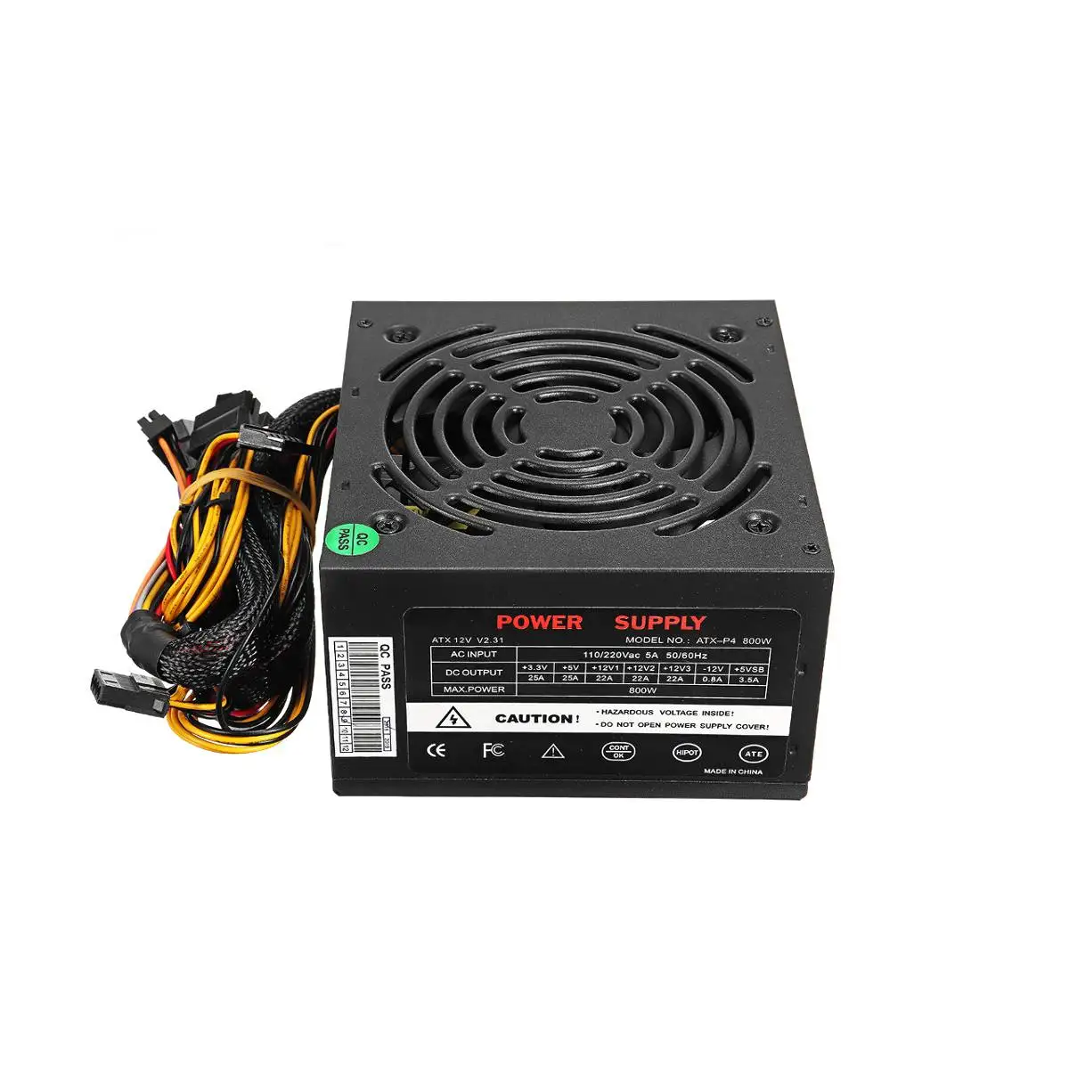 Черный/серебристый 500 Вт PSU PFC тихий вентилятор ATX 24pin Sata компьютерный игровой блок питания для Intel AMD PC CAN PC компьютер