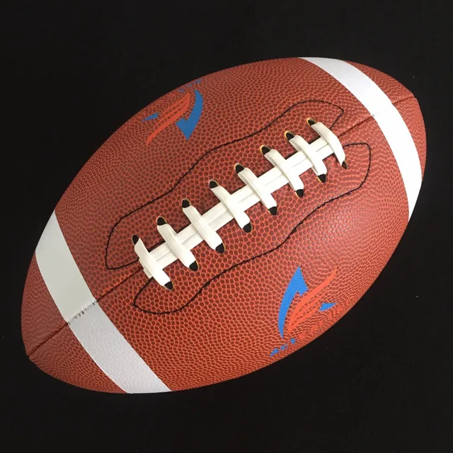 ActEarlier Sports Balls Official Size 9 American Football Rugby Ball PU leather Rugby For Training Gift Entertainment Kids Toy
