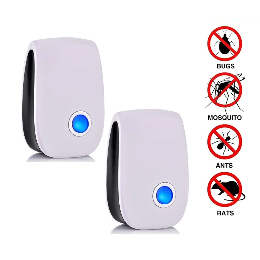 2/4/6/8 Pack Ultrasonic Pest Repeller Reject Electronic Repellent Killer Anti Mosquito Insect Repelent Rejector USA Dropshipping