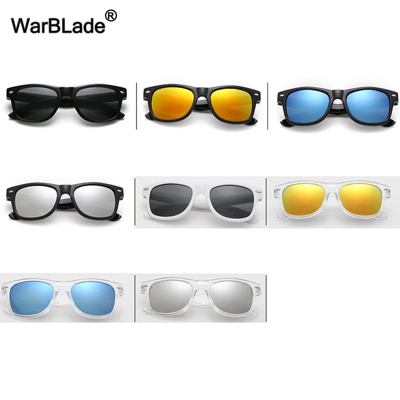 Модные детские солнцезащитные очки WarBLade для мальчиков и девочек с УФ защитой 400
