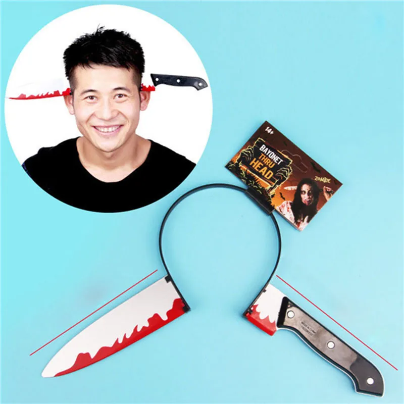 Halloween Horror Bloody Trick Joke Make Up Party Festival Decor Head Ornament Ideal For Playing