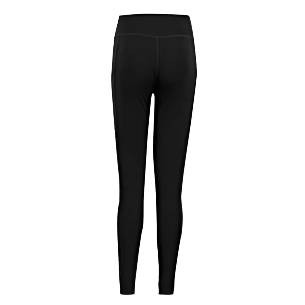 Высокоэластичный, для фитнеса спортивные Леггинсы Колготки Тонкий Спортивная одежда для бега Спортивные штаны Для женщин штаны для йоги быстросохнущая спортивные штаны# TX4 - Цвет: Черный