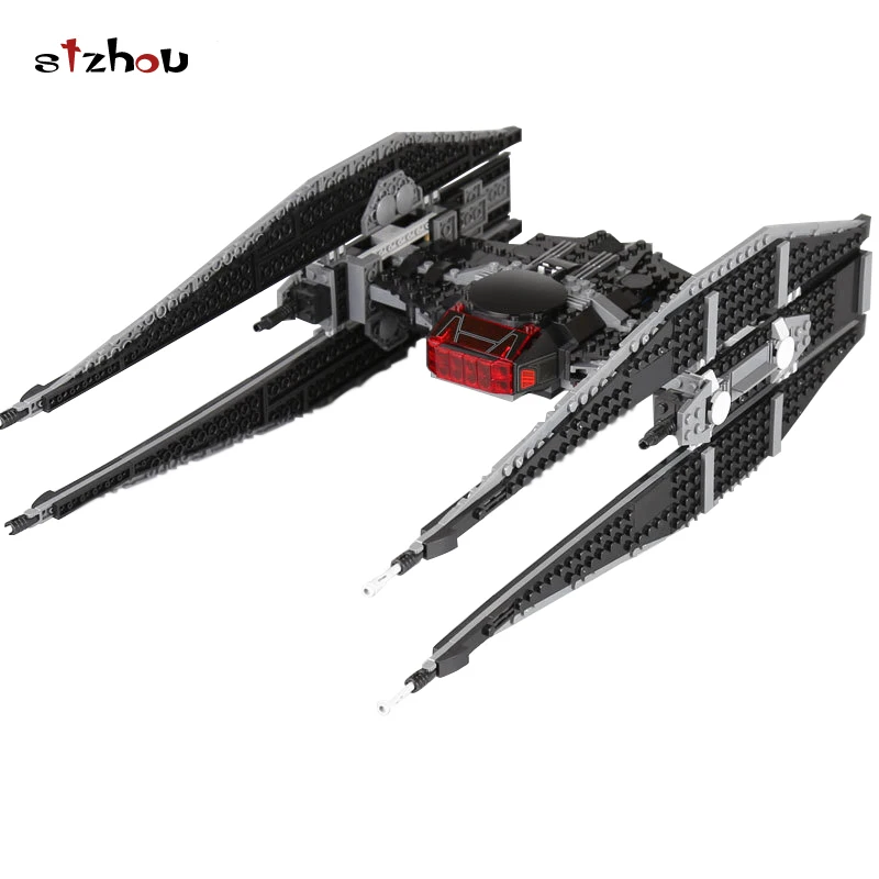 

Stzhou 05127 Star Wars Kylo Ren's Tie Fighter Model Building Blocks Bricks Educational Toy For Children Gifts 75179 Legoingly