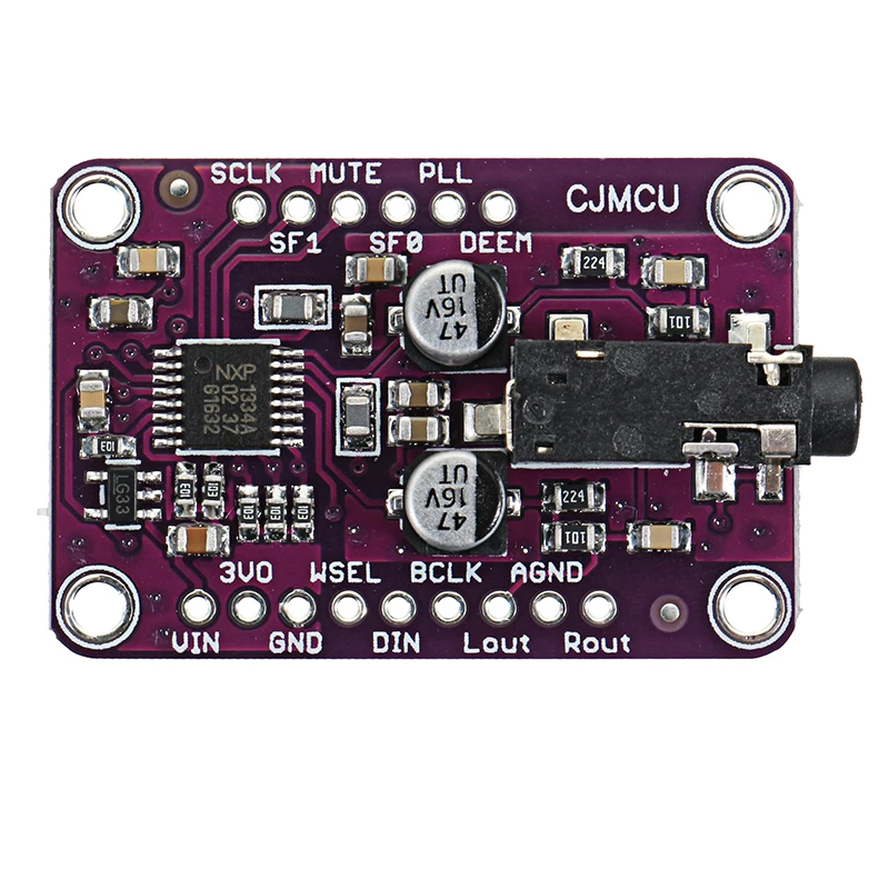 LEORY CJMCU-1334 UDA1334A ies DAC аудио стерео декодер модуль плата для Arduino 3,3 V-5 V