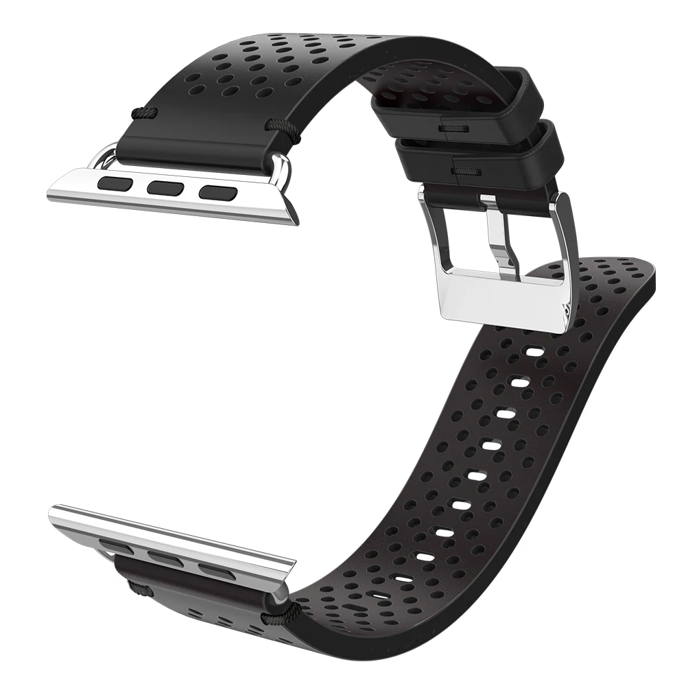 Ремешок HOCO из натуральной кожи для Apple Watch Series 4 3 2 1 Воздухопроницаемый браслет iWatch