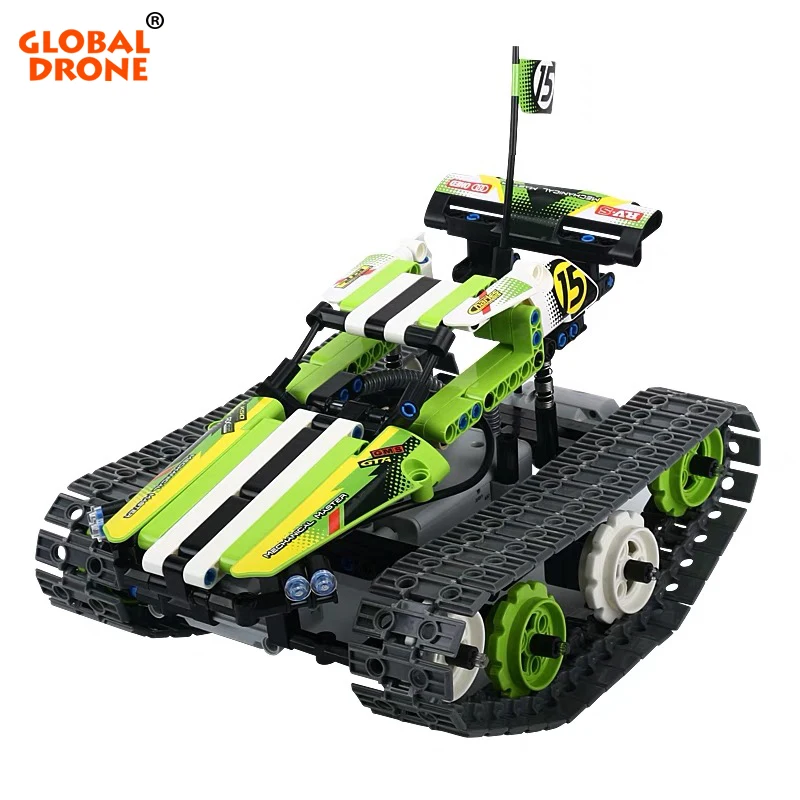 

Global Drone Building Blocks RC Tank Transformation Constructor Remote Control Tank Robot Gifts Toys for Boys