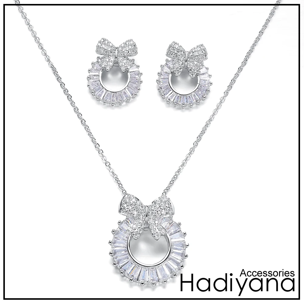 

Ladies Jewellery Sets Butterfly Design New Fashion Trendy Earring And Necklace Sets Luxury CN236 High Quality Accessoire Femme
