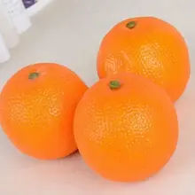 15 шт./лот искусственные фрукты поддельные овощи оранжевый фотография учебная форма пластиковые поделки
