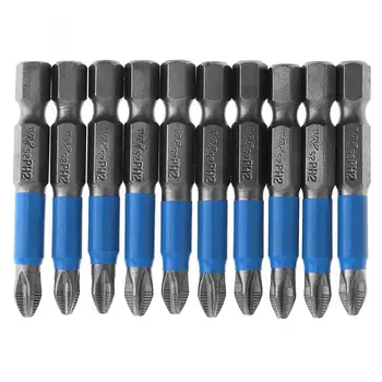 

TORO 10pcs S2 Vanadium Steel Screwdriver Bits Cross Screwdriver Set Magnetic Screwdriver Bit with High Hardness Screwdriver
