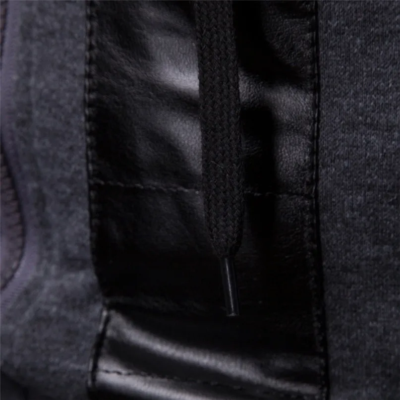Skateboarding Hoodies Men Fall Winter New Fashion Color Collision Zipper Sweater Hooded Coat Sports top #2n27 (3)