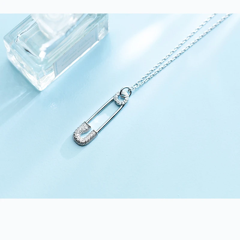MloveAcc-Delicate-925-Sterling-Silver-Drop-Shipping-Charm-Dainty-Paper-Clip-Small-CZ-Stone-Necklace-Safety (2)