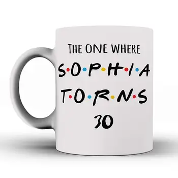 

TV Friends Show Inspired Birthday Friends Mug Happy Birthday Mug Friendship Mug