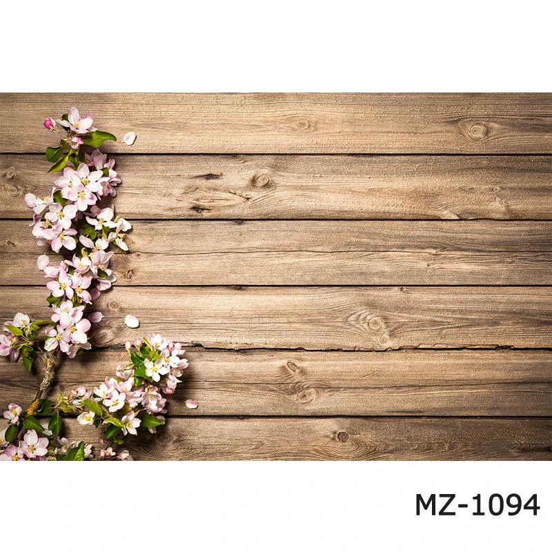 photography Background Rural Wood Board backdrops blossom flowers on vintage old barn brown wood plank photocall photo Studio