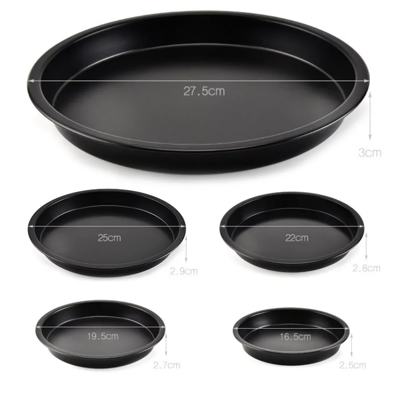 6-10 in Round shape pizza dish Non-stick Pie Tray Pizza stone Baking Kitchen Tool