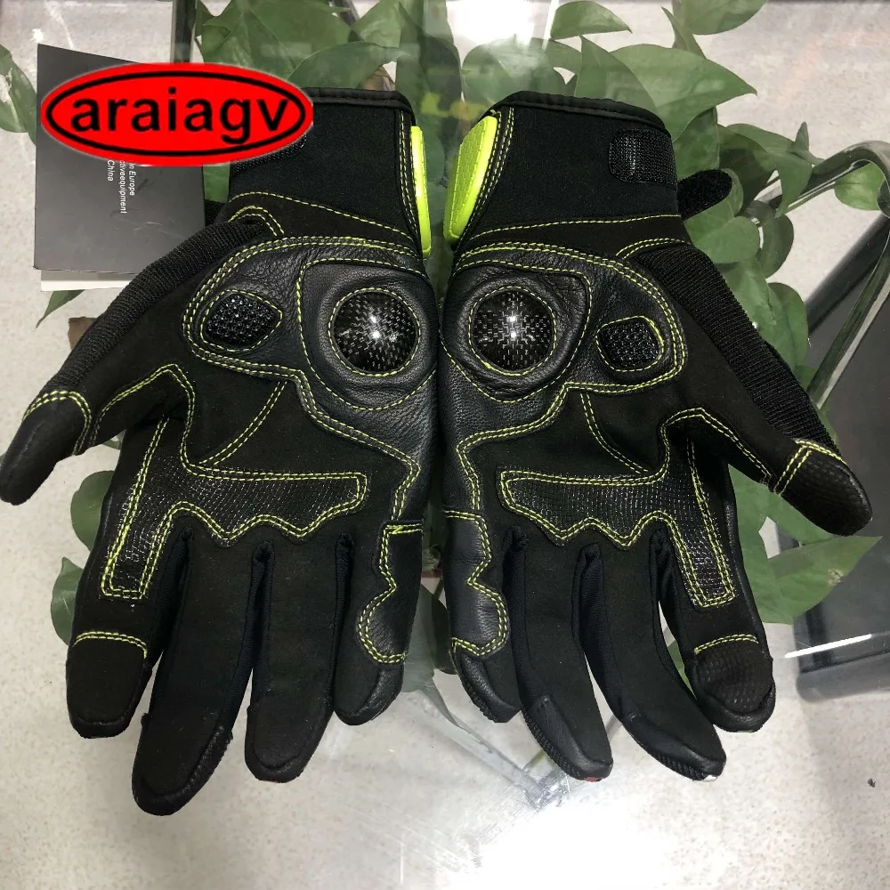 araiagv A1805 mesh leather protector glove  neon 2