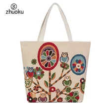 AliExpress горячая Распродажа Экологичная Сумка-тоут многоразовая хозяйственная сумка женская сумка через плечо сумка-шоппер тканевая сумка подарок для матери T57