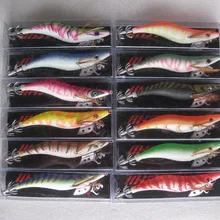 26 шт. кальмара джиг одежда warpped приманку 3.5#( много цветов смешанный) хорошее упакованные