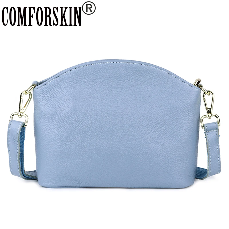 

COMFORSKIN Bolsas Feminina Luxurious Genuine Leather Messenger Bags European and American Style Ladies Cross-body Bags Hot Sales