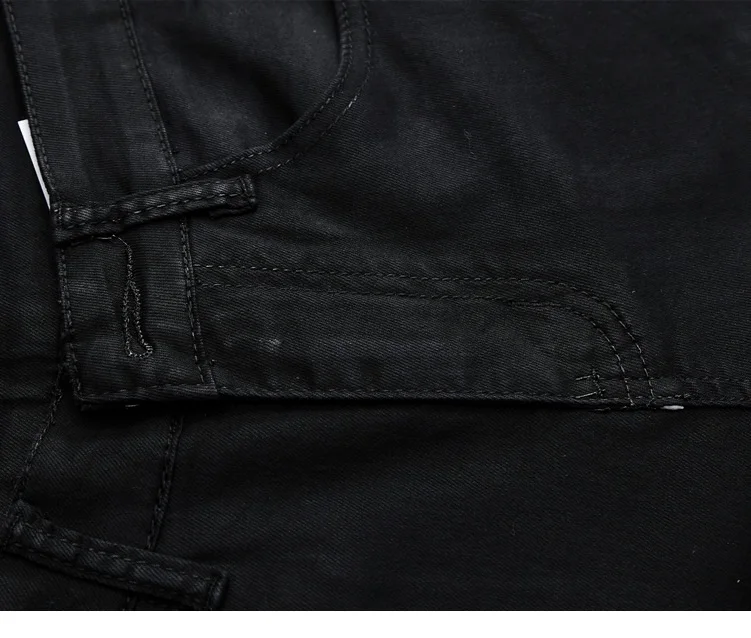 ACRMRAC для мужчин джинсы для женщин тонкий черный молния лоскутное прямые джинсы большой размеры 1018