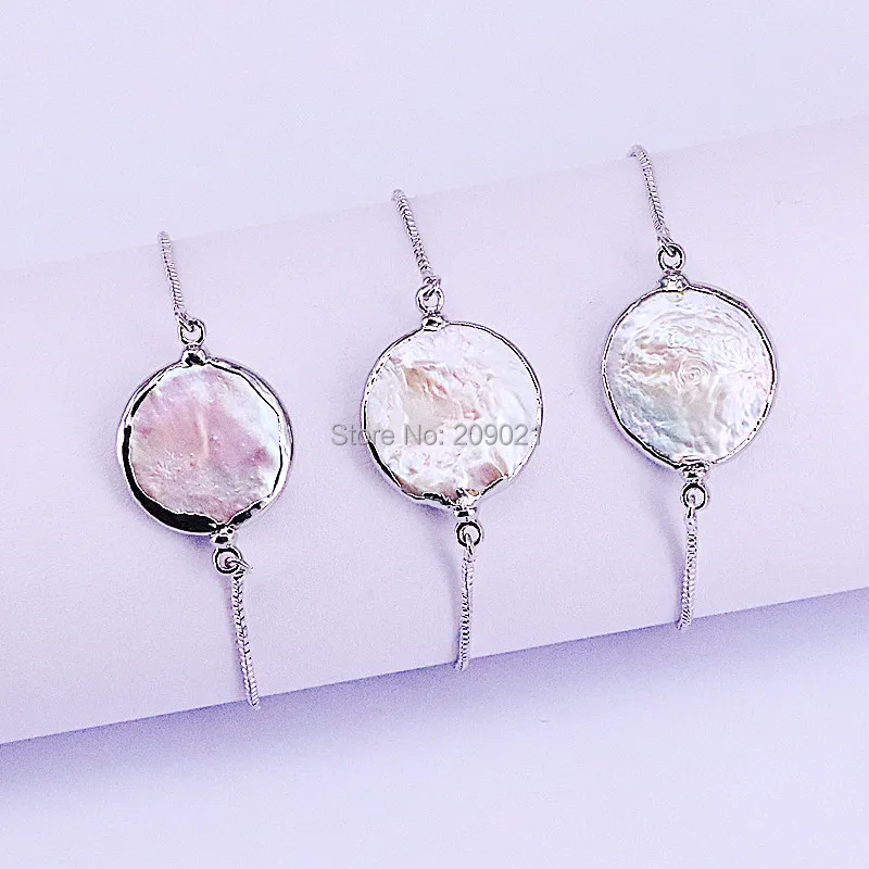 Новые 8 шт круглые жемчужные браслеты из бус с подвесками для женщин серебристый цвет регулируемый акриловый браслет с цепочкой