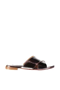

Pearl Genuine Leather Bronze Women 'S Slippers 120130005467