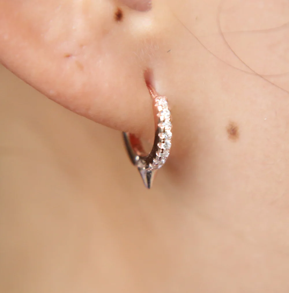 2018 Hot Fashion Real 925 Silver Circular Dot Stud Earrings With Color Plated For Women Authentic Original Jewelry Gift (5)