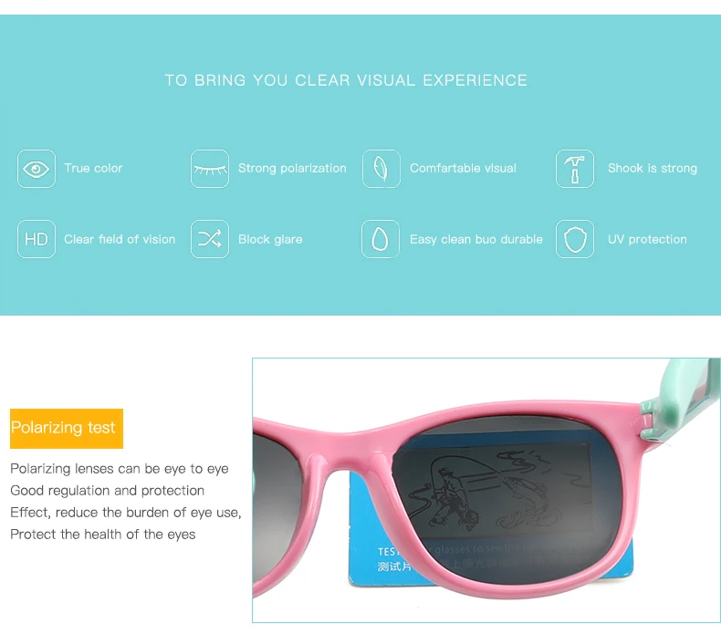 ROSHARI поляризованные солнцезащитные очки для детей Мальчики Девочки поляризованные силиконовые защитные солнцезащитные очки подарок для детей Детские UV400 Gafas RCH001