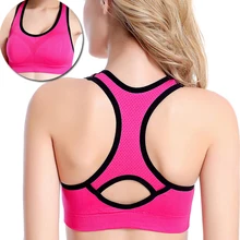 Women Sports Bra Tops Wireless Bra for Fitness Running Gym Cross Straps Push Up Padded Stretch Bras Yoga Top