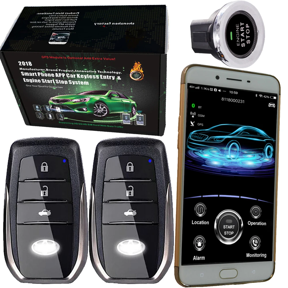 gsm gps smart car burglar alarm system Auto Electronics Car Alarms with