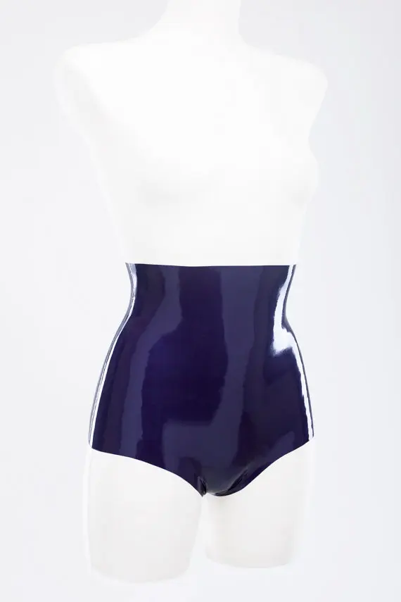 High Waist Latex Panty Slinky high waisted latex shortsin Panties from