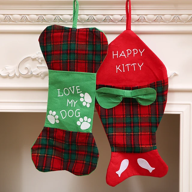 diy christmas stocking tree hanging ornaments fish bone style decor