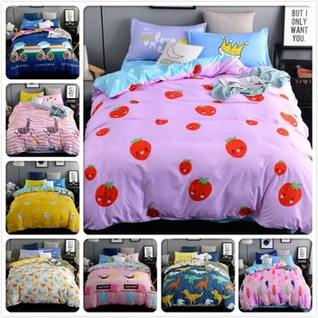 

Winter Pink Bedlinen 3/4 pcs Bedding Set Kids Bedclothes 1.2m 1.5m 1.8m 2m Bedsheet Queen Double Twin Dize Duvet Cover Bed Linen