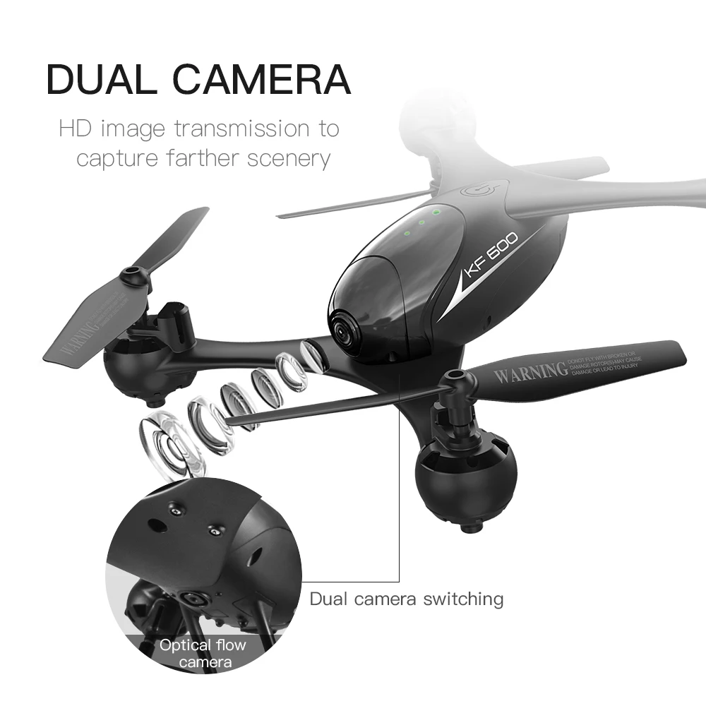 KF600 RC Квадрокоптер с 720 P HD FPV WIFI Двойная камера удержание высоты оптический поток