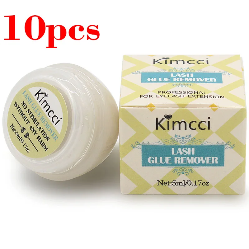 Kimcci 10pcs/lot Professional Safe Lash Glue Remover Eyelash Extensions