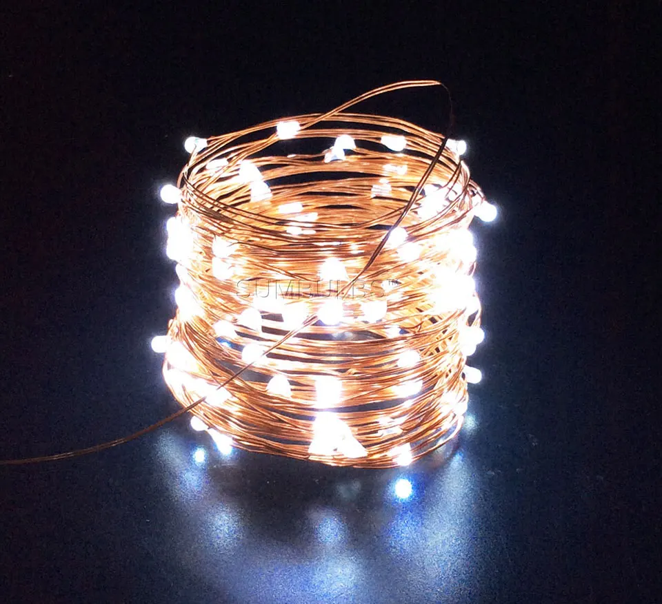 button battery powered cooper wire led string light strip decoration christmas wedding party (11)