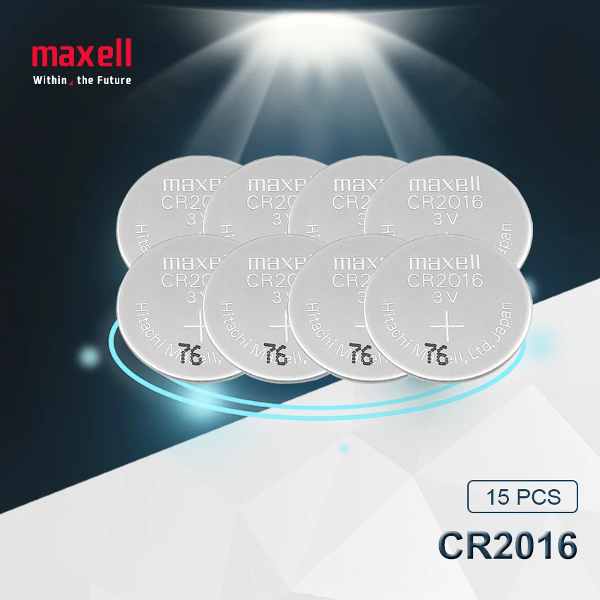 15 шт. maxell оригинальная Совершенно новая Батарея cr2016 3 в Кнопочная батарея