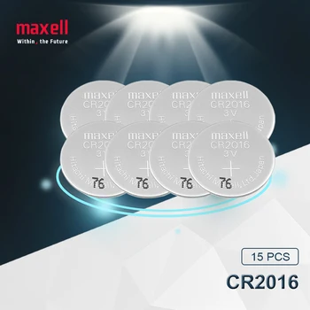 

15pc maxell original brand new battery cr2016 3v button cell coin batteries for watch computer cr 2016