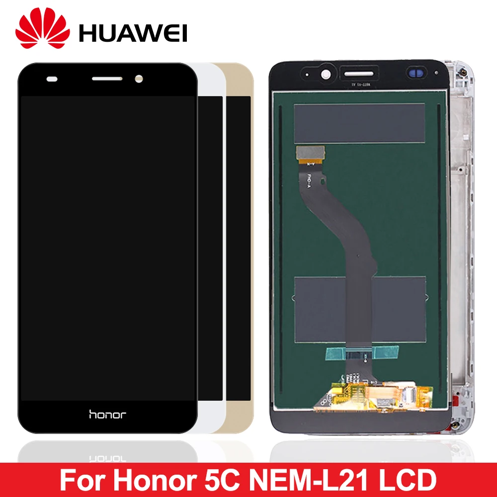 

5.2 inch Display For HUAWEI Honor 5C / Honor 7 Lite / GT3 LCD Touch Screen Digitizer Original NEM L21 L51 Black White Gold