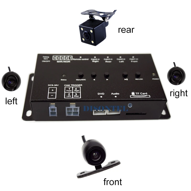 Intelligent Quad channel font b Car b font camera video Recorder font b DVR b font