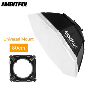 

Godox Pro 31.5" 80cm Octagon Softbox Universal Mount Studio Strobe Lighting Godox 250SDI 300SDI E250 E300 K-150A K-180A