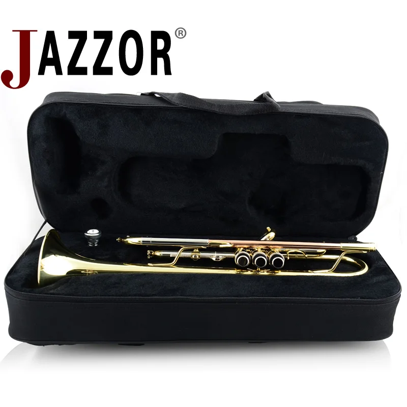 JAZZOR JBTR 601 professional B плоская труба улучшенный Высококачественный золотой лак с