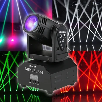 

Club Party 50W LED Stage Effect Lamp Moving Head DMX512 Sound Activated 11/13 Channels RGBW Beam Light for Disco KTV party