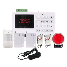 Россия Голосовая сенсорная GSM домашняя сигнализация с автоматическим набором номера SMS вызова дистанционное управление