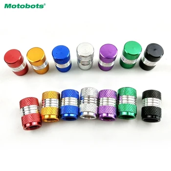 

MOTOBOTS 4pcs Aluminum Alloy Car Motorcycle Truck Wheel Tire Valve Stem Caps Dust Covers 7-Color #HQ5487